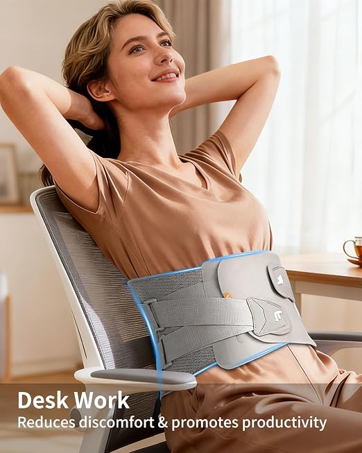 Back Brace for Lower Back Pain Relief Ergonomic Lumbar Support Belt | 9X Strong Support, Heavy Duty, Breathable, 3D Knitted for Sciatica, Scoliosis, Herniated Disc, Men & Women (Small)