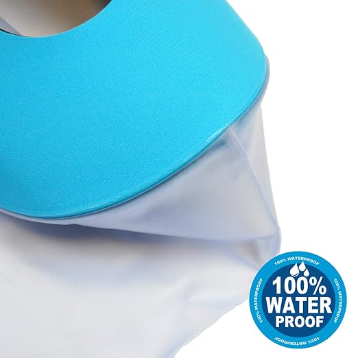 Asunby PICC Line Shower Cover for Upper Arm, Adult Soft Elbow Protector Bag Length 11.8 in,Waterproof IV & PICC Showering Sleeve for Broken Wound Bandages Reusable, Post Surgery