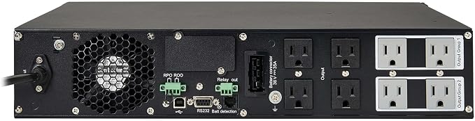 Tripp Lite Eaton Series SmartOnline 750VA UPS, Pure Sine Wave Double-Conversion, 675W, 2U Rack/Tower, Extended Run, Network Card Option,LCD, 2 Year Warranty & $250,000 Insurance (SU750RTXLCD2U)