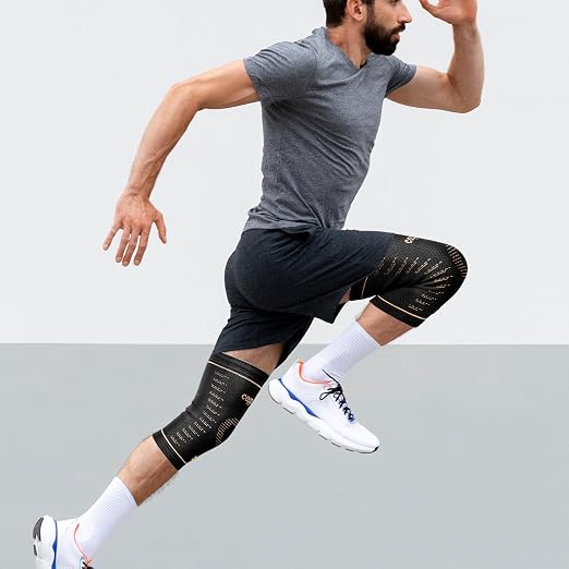 JIUFENTIAN Copper Knee Sleeves for Women and Men(2 Pack, Medium) | Copper-Infused, Comfort Upgrade, For Arthritis, Running & Daily Use-Targeted Support for Joint Stability & Pain Relief