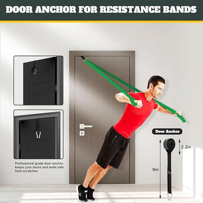 Exercise Bands Resistance Bands for Working Out,Pull Up Bands Set,at Home Workout Equipment,Workout Bands for Men and Women,Stretch Bands for Exercise