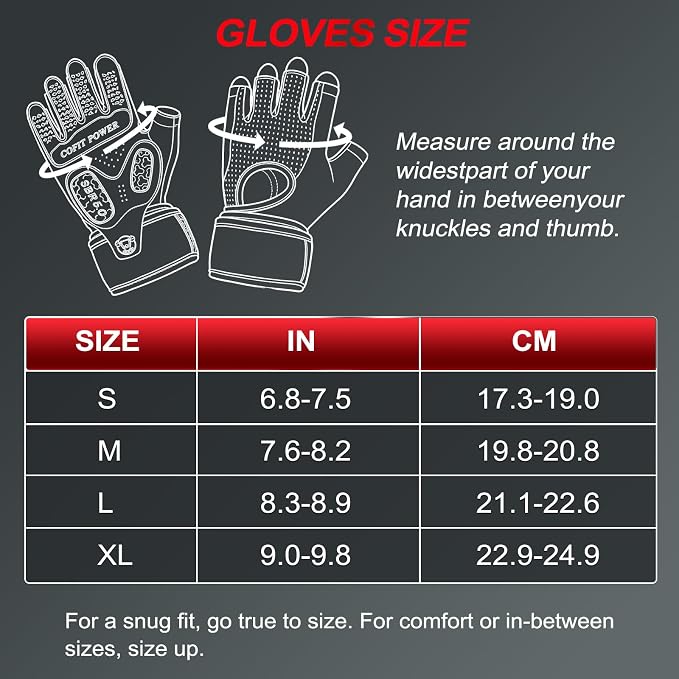 Workout Gloves for Men and Women, Gym Gloves with Wrist Support, Weight Lifting Gloves with 5MM SBR Palm Padding, Breathable Non-Slip Lifting Gloves for Exercise, Fitness, Weight Training
