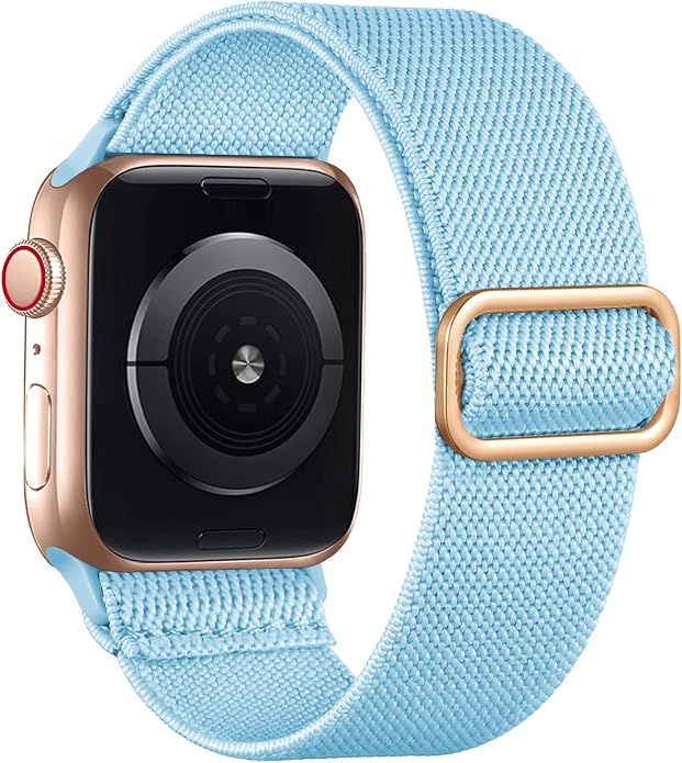 Lerobo Braided Band Compatible with Apple Watch Series 11 10 9 8 7 46mm 45mm 41mm Ultra SE 3 2 1 49mm Series 6 5 4 3 44mm 40mm 38mm 42mm Men iWatch Bands Women Stretchy Nylon Solo Loop Sport Strap