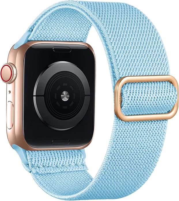 Lerobo Braided Band Compatible with Apple Watch Series 11 10 9 8 7 46mm 45mm 41mm Ultra SE 3 2 1 49mm Series 6 5 4 3 44mm 40mm 38mm 42mm Men iWatch Bands Women Stretchy Nylon Solo Loop Sport Strap