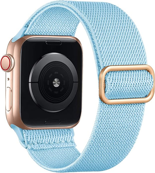 Lerobo Braided Band Compatible with Apple Watch Series 11 10 9 8 7 46mm 45mm 41mm Ultra SE 3 2 1 49mm Series 6 5 4 3 44mm 40mm 38mm 42mm Men iWatch Bands Women Stretchy Nylon Solo Loop Sport Strap