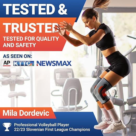 DR. BRACE ELITE Knee Brace with Side Stabilizer (2 Pack) Knee Brace | for Women & Men, Workout, Sports, Daily Knee Compression Sleeve for Maximum Knee Pain Support & Fast Recovery