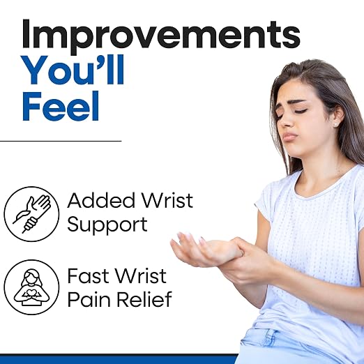 Wrist Wrap Compression Wrist Brace For TFCC Tears | Carpal Tunnel Pain & Tendonitis Relief | Padded Hole For Ulnar | Wrist Support For Working Out | Wrist Wraps for Men Women | Fits Both Wrists (MED)