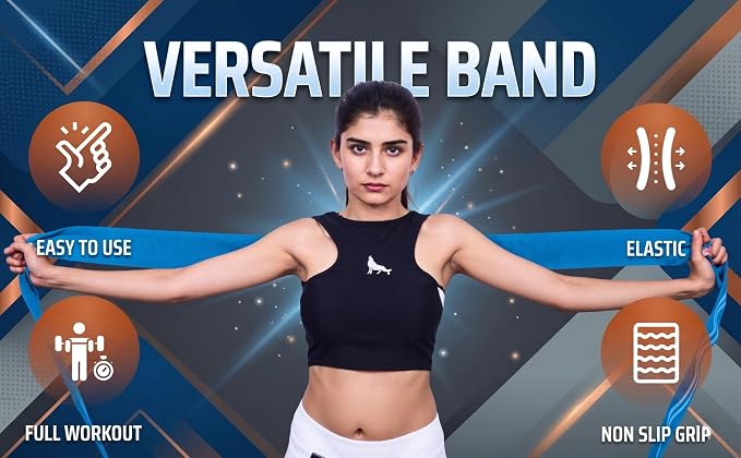76 Inch Fabric Resistance Band for Strength Training, Mobility, and Stretching, Non-Slip Workout Band for Athletes, Home Gyms, Yoga, and Physical Therapy