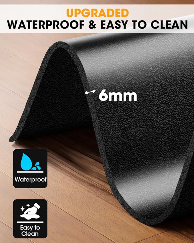 Stepwaver Walking Pad Mat, 102"x36", Treadmill Mat for Hardwood Floors | High Density, 0.2" Thickness, Floor Protection for Rowing Machine Mat, Bike, Elliptical, Treadmill, Walking Pad