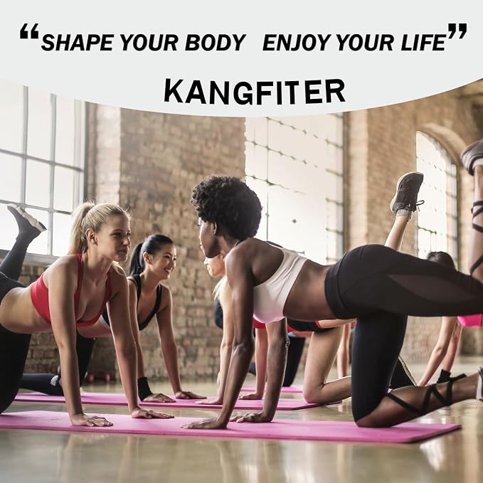 KANGFITER Non-Slip Fabric Resistance Bands for Working Out 3 Levels | Loop Exercise Bands for Booty Leg Butt Glute Hip, Elastic Stretch Workout Bands for Women Men Home Gym Fitness Yoga Pilates