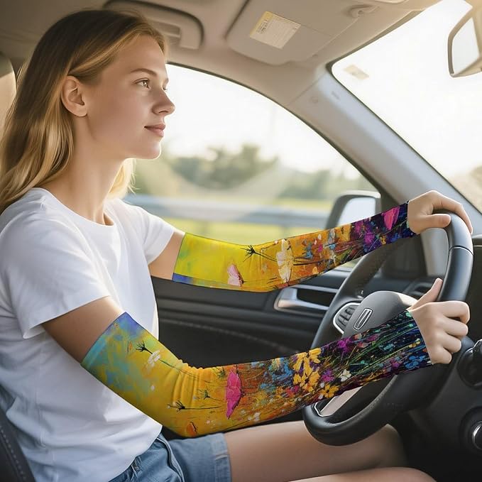 Marble Sports Compression Arm Sleeves for Men & Women - Youth Arm Sleeve Baseball Volleyball Sleeves & Basketball Sleeve