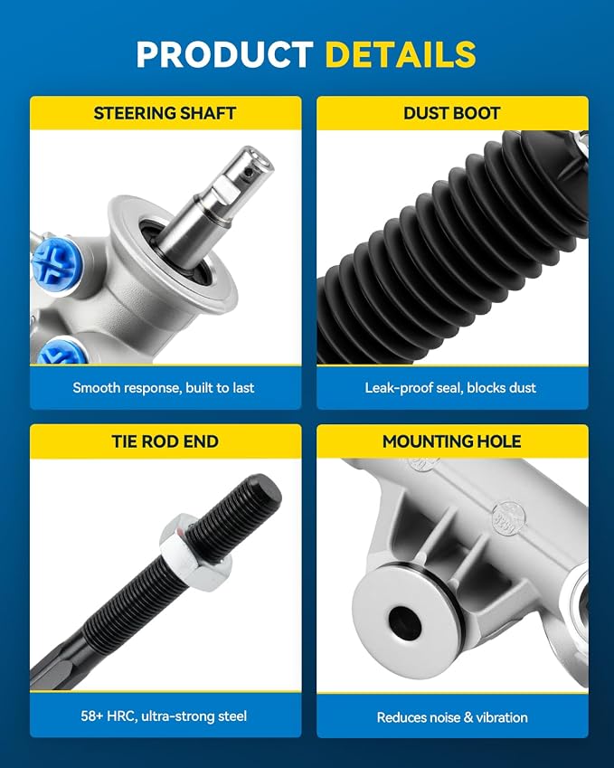 PHILTOP Hydraulic Power Steering Rack & Pinion Kit for 1999-2006 Silverado 1500/Sierra 1500 RWD, 2007 Silverado 1500 Classic/Sierra 1500 Classic, Only RWD, with Outer Tie Rod Ends, Replace# 22-1000