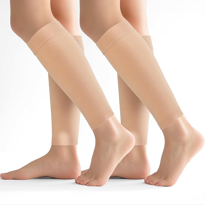 2 Pairs Calf Compression Sleeves Women&Men 20-30mmHg Medical Shin Splint for Leg Surpport Relief Pain Varicose Veins