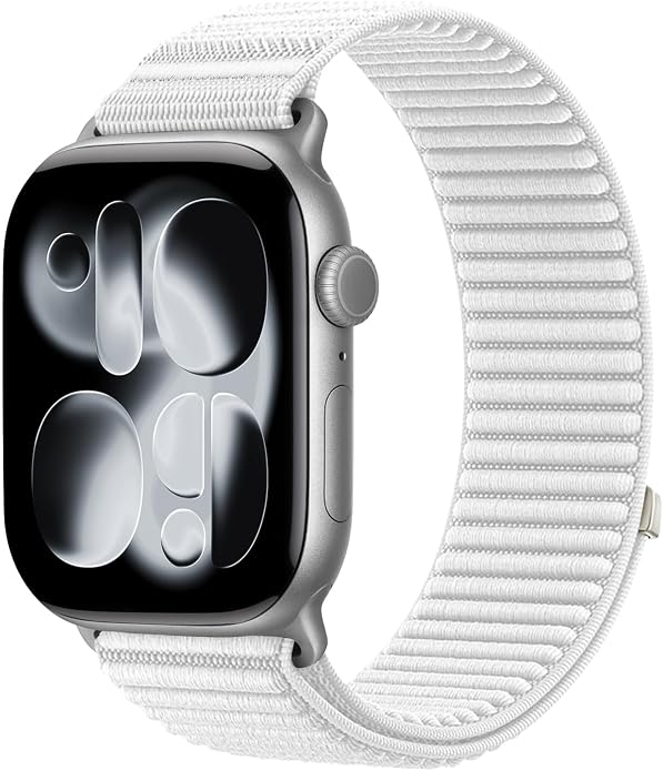 Nylon Loop Sport Band Compatible with Apple Watch Ultra 3 2 Band 49mm 46mm 45mm 44mm 42mm 41mm 40mm 38mm Women Men, Stretchy Strap Elastic Fabric Wristband for iWatch Series 11 10 SE 9 8 7 6 5 4 3 2 1