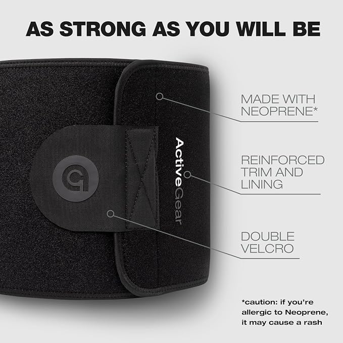 Premium Waist Trimmer & Trainer Belt for Men and Women - Sweat-Enhancing Slimming Wrap for Stomach, Adjustable Fit