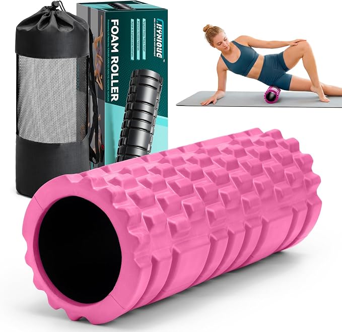 Foam Roller 13" Multi Density Fitness Exercise for Muscle Recovery | Massage Roller for Deep Tissue, Relieves Tight, Sore Muscles & Kinks, Improves Mobility & Circulation, Targets Key Body Parts