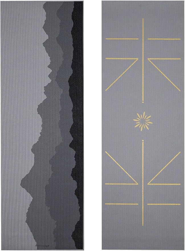 Ascend 6mm Thick Yoga Mat, 72x24in | Premium Non Slip Exercise Mat for Pilates, Workout, Stretching, Fitness, Training - Gym Mat for Home and Studio