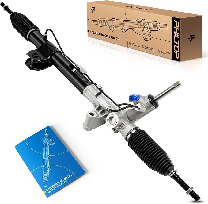 PHILTOP Power Steering Rack and Pinion Assembly for Grand Cherokee, Durango | RWD Only, 2012-2015 Grand Cherokee 3.6L, 2011-2015 Durango 3.6L Replace No.68078529AD, 68078529AE, 223091, 68078529AC