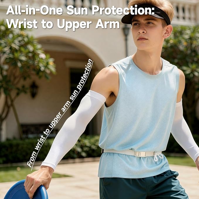 Cooling Arm Sleeves for Men & Women - UV Protection,Quick-Drying Compression Sleeves,Tattoo Cover Sleeves for Arms