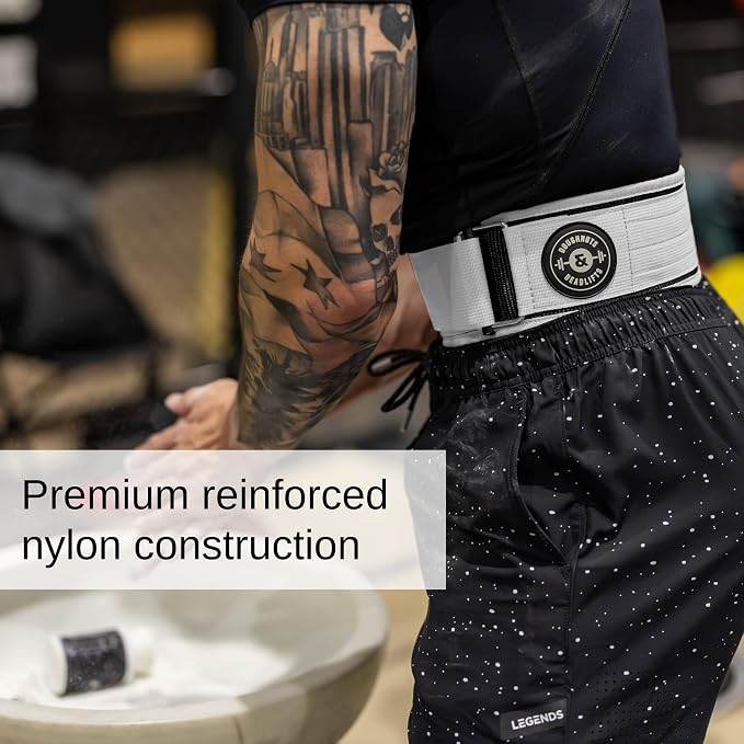 Weight Lifting Belt for Squats, Weightlifting Belt for Deadlifts - 4in Back Support for Bodybuilding | Powerlifting, Locking Metal Buckle, Weight Lifting Belts for Men - Quick Locking