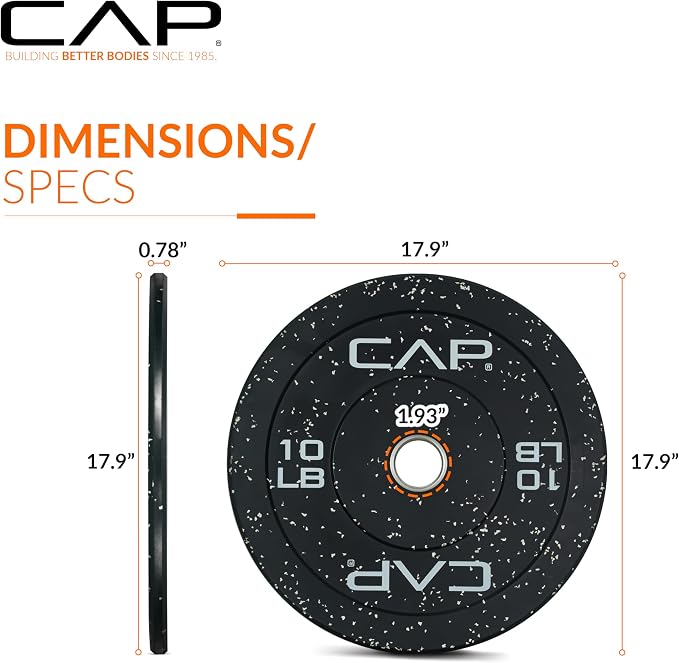CAP Barbell Rubber Olympic Bumper Plate | Multiple Options/Colors