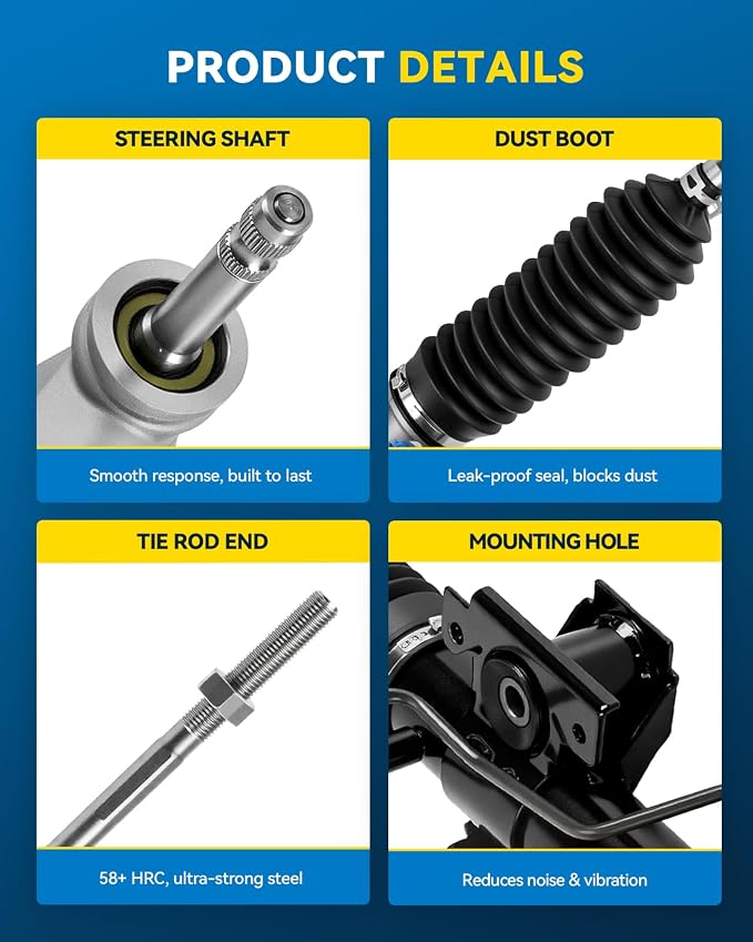 PHILTOP Power Steering Rack and Pinion Assembly for Outlander, Lancer | 2008-2015 Lancer, 2009-2015 Outlander 2.4L Replace No.262158, 4410A006