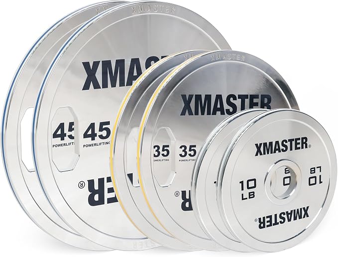XMASTER FITNESS Hand Grip Chrome Steel Plates