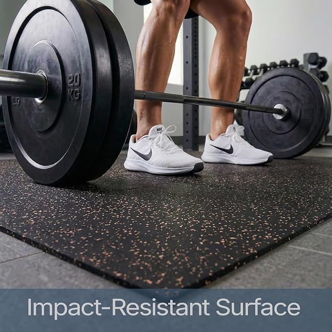 Flooring Inc's 1/4" Thick Tough Rubber Flooring Roll | Flexible Recycled Rubber Floor Mats for Home Gym | Heavy Duty Rubber Mat for Home Gyms, Sheds, Horse Stall Mat or Trailer