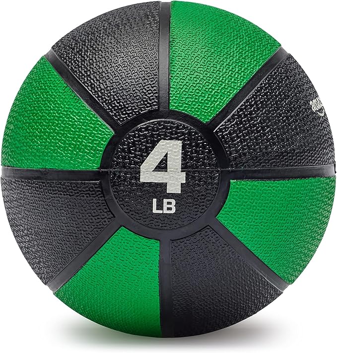 Amazon Basics Weighted Medicine Ball for Core Strength, Strength Training, Full-Body Workouts and Balance Exercises