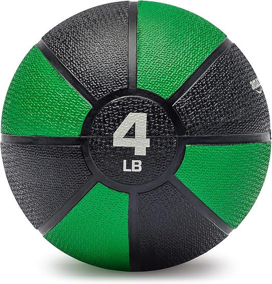 Amazon Basics Weighted Medicine Ball for Core Strength, Strength Training, Full-Body Workouts and Balance Exercises