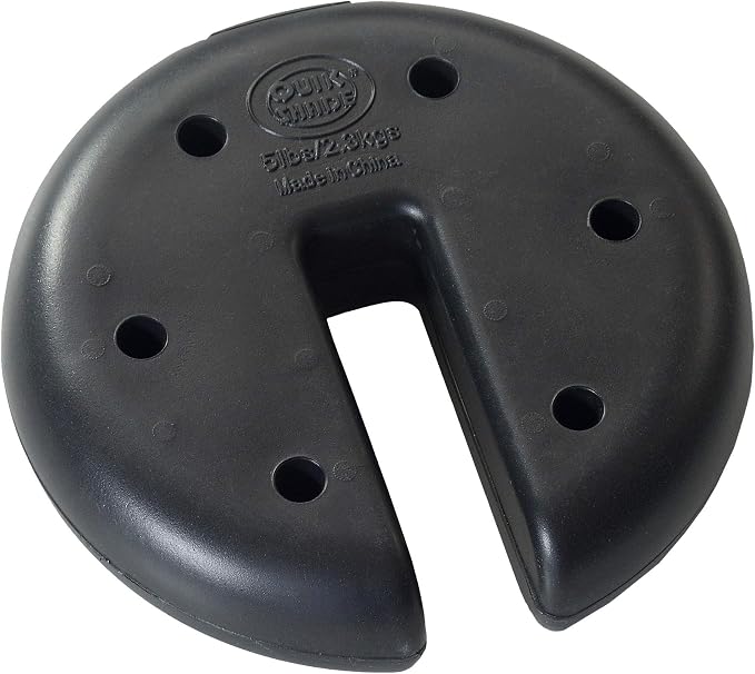 Quik Shade Set of 4 Heavy Duty Weight Plates for Securing Instant and Pop-Up Canopies and Tents,Black