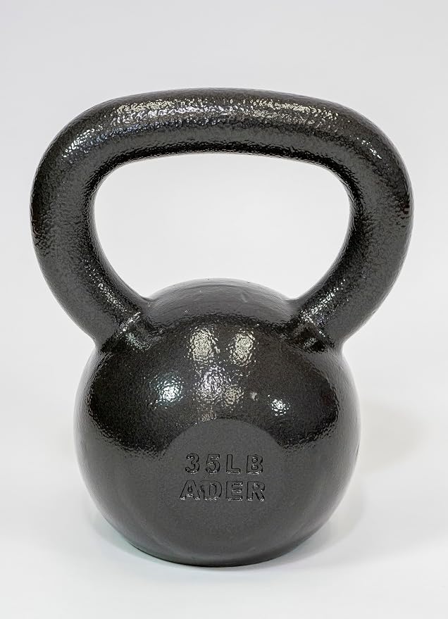 Ader Sporting Goods Premier Kettlebell Set with Kettlebell Rack and Dvd (5,10,15,20,25,30,35,40,45,50, 60Lb)