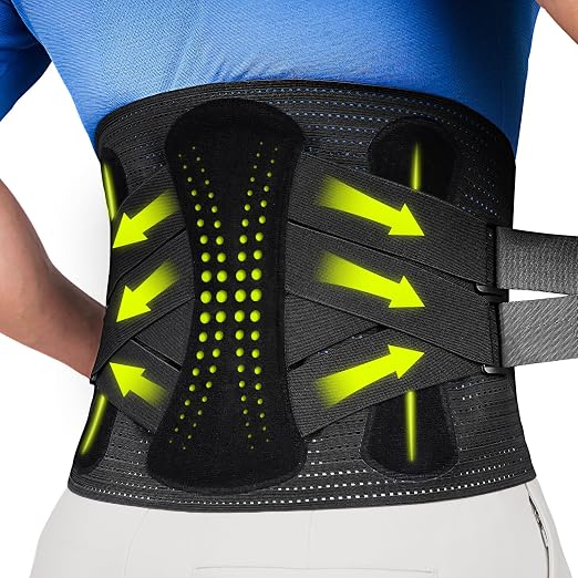 Back Brace for Lower Back Pain Relief with 360-Degree Biochemical Hug Support, Back Support Belt for Men and Women, Soft Breathable Fabric Lumbar Support for Herniated Disc, Sciatica 3XL