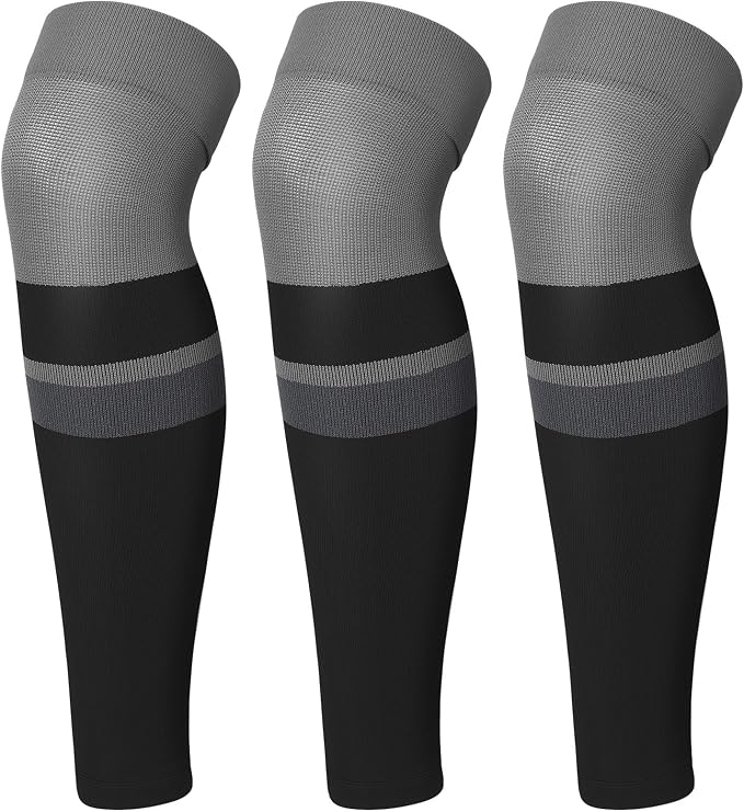 CTHH Calf Compression Sleeve for Men & Women Footless Compression Socks | 3 Pairs Graduated Compression Leg Sleeve Support for Shin Splints Pain Relief Running Flying Cycling Fitness Nurse