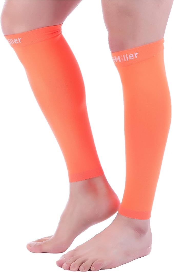 Doc Miller Compression Calf Sleeve for Men & Women, 20-30mmHg | Graduated Support for Running, Shin Splints, Calf Strain, Knee High, Small to 6XL Plus Size
