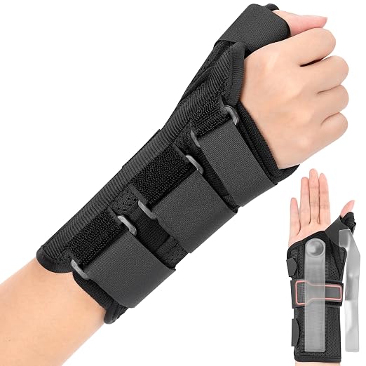 Medibot Wrist Brace & Thumb Spica Splint, for De Quervain's Tenosynovitis, Tendonitis, Carpal Tunnel & Arthritis Wrist Support Thumb Splint (Right Hand - Large)