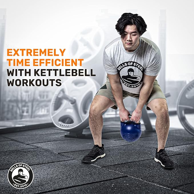 Competition Kettlebells [Bells of Steel] Kettle Bell Weights, Pro Grade Kettle bell for Full Body Workouts, 33mm Starter Size Handle or 35mm Competition Standard Handle Kettlebell