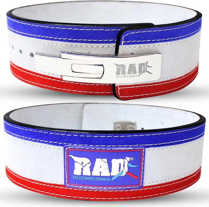 RAD Lever Weight Lifting Gym Belt for Men & Women Size 63 TO107 CM,Thick 10MM & Width 4 Inch Lever Powerlifting Belts for Women Dead Lift Workout Belt Leather Weight Lifting Lever Gym Squat Belt