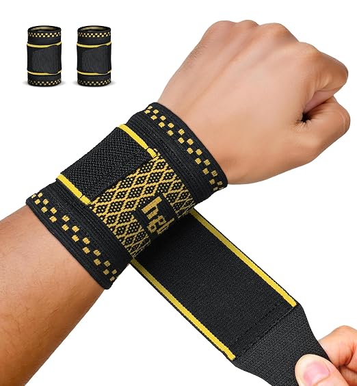 Copper Infused Compression Wrist Support Brace with Adjustable Wrap, Medium | 2-Pack, Men & Women, Carpal Tunnel Relief, Tendonitis & Arthritis, Sports Support, Breathable Sleeve