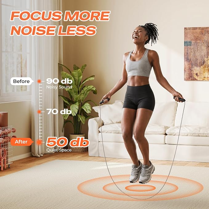 SUPERJARE Gym Floor Mats, EVA Foam Puzzle Exercise Mats, Interlocking Floor Mats, Cushioned Foam Floor Tiles, Gym Flooring Workout Mat for Home Gym, Playroom, Garage, 12.6"x12.6"x0.4"