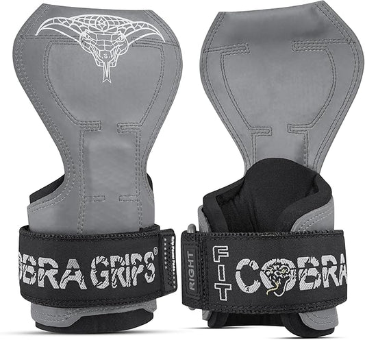 Cobra Grips Weight Lifting Gloves with Adjustable Neoprene Padded Wrist Wraps - Heavy Duty Alternative to Power Lifting Hooks for Deadlifts
