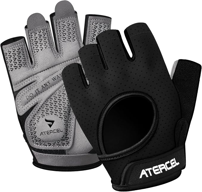 ATERCEL Gym Gloves for Women, Workout Gloves for Gym Weightlifting Exercise | Full Palm Protection | Breathable & Lightweight | For Men & Women | Cycling & Climbing Ready