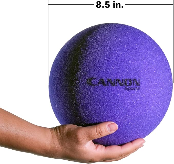 Cannon Sports Soft Foam Ball – Uncoated Medium Density Ball - Lightweight, Safe Play, Indoor/Outdoor Fun - Great for Volleyball, Basketball, Soccer, Dodgeball, and More