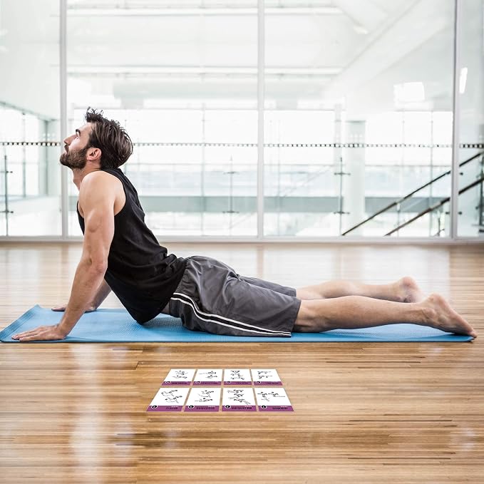 NewMe Fitness Pilates Workout Cards, Instructional Fitness Deck for Women & Men, Beginner Fitness Guide to Training Exercises at Home or Gym