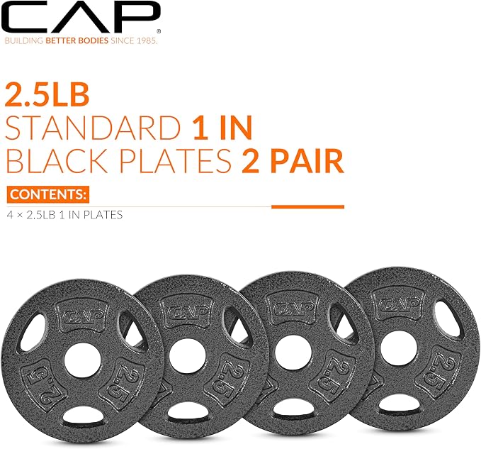 CAP Barbell Standard 1-Inch Grip Weight Plates