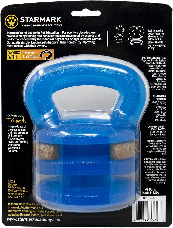 Twist and Lock Kettlebell Interactive Dog Toy