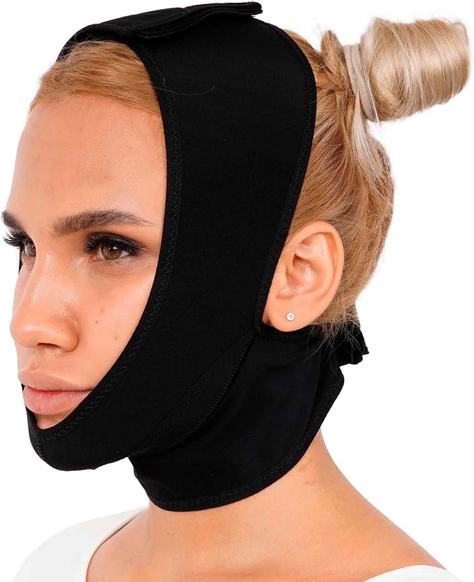 invera Chin Compression Garment After Liposuction Surgery, Neck Cover Strap Bandage