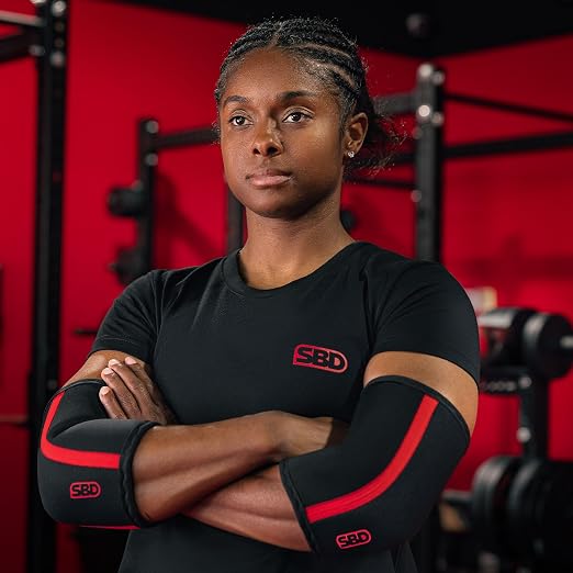 SBD Elbow Sleeves – Maximum Support & Compression with Full Mobility – Strength Training & Powerlifting, Made in Great Britain