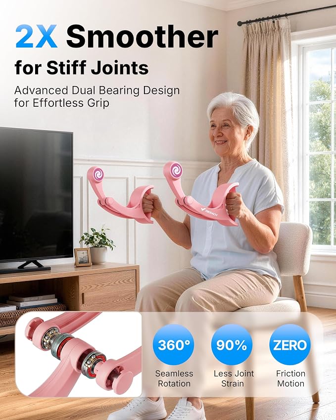 Merach Ropeless Battle Ropes, Forearm Strengthener Arm Trainer | Portable Wrist-Friendly Trainer, Ergonomic Grip, Arm Exercise Equipment for Forearm Strengthening