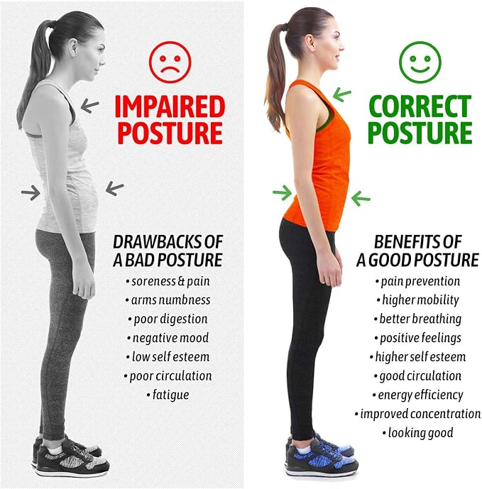Posture Corrector for Men and Women, Bodywellness Fix Upper Back Brace for Clavicle Support, Adjustable Back Straightener and Providing Pain Relief from Neck, Back & Shoulder Under Clothes (Regular)